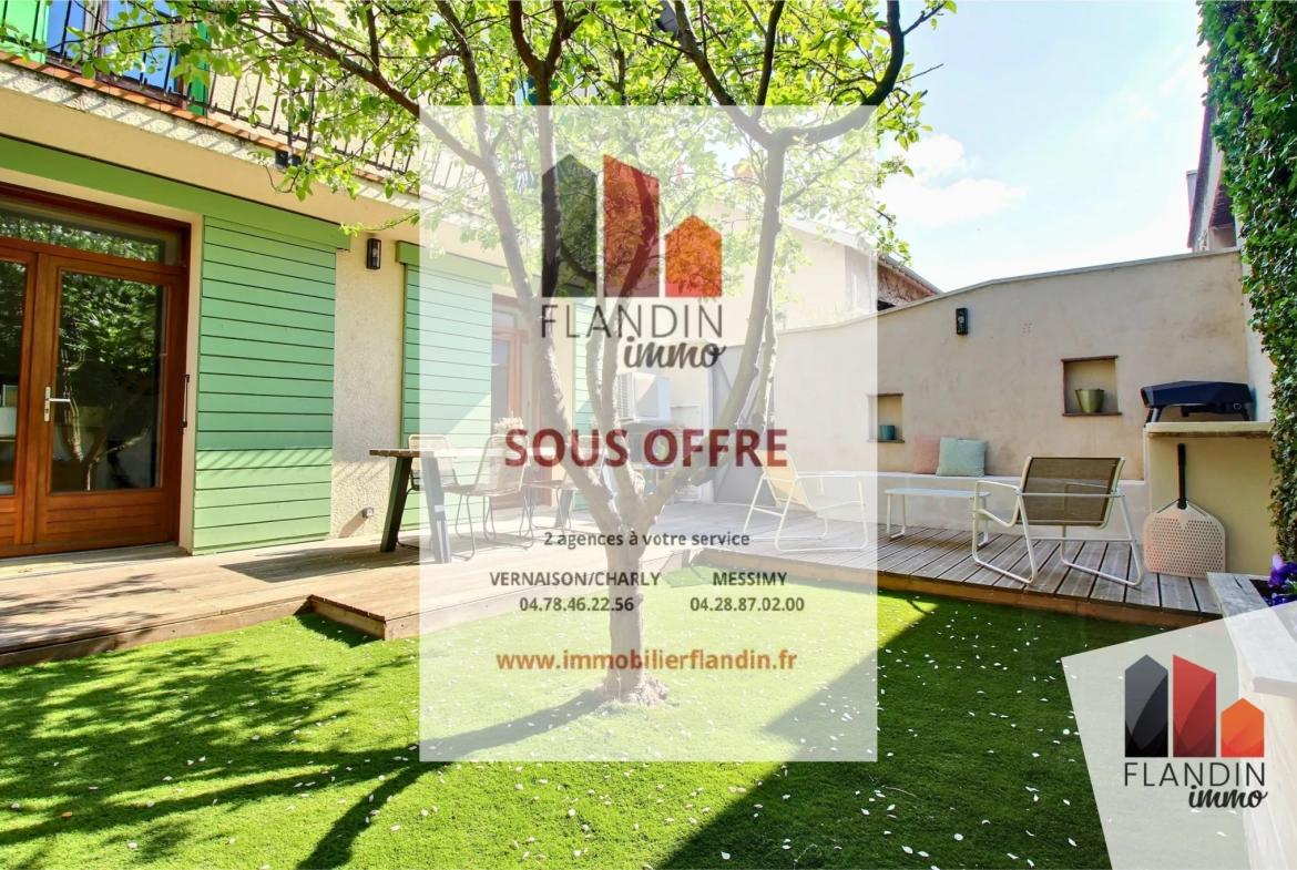 Appartement avec jardin et terrasse en centre-ville de Vernaison 