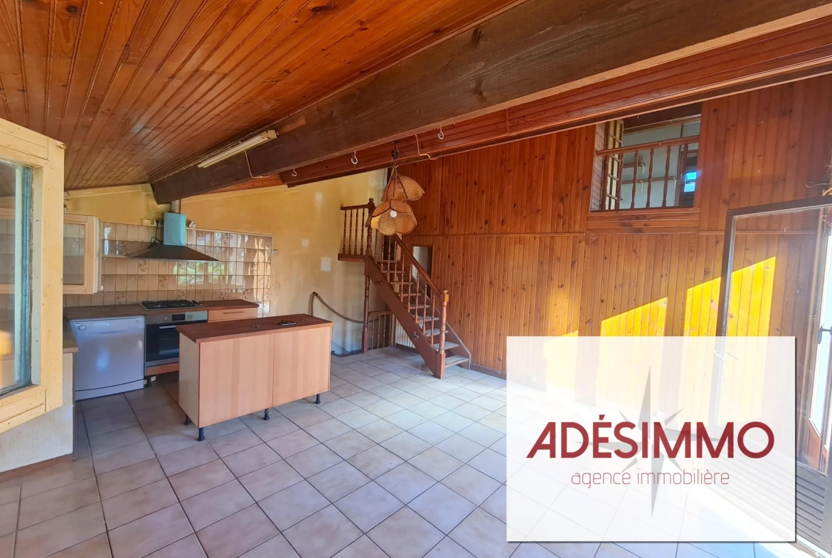 Maison de village à rénover de 143 m² avec jardin et garage à Saint Sulpice sur Lèze 
