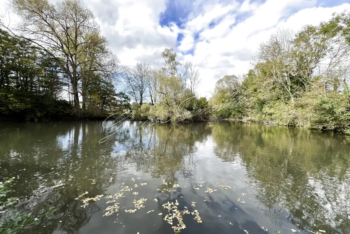 Maison à vendre avec étang privé à Coulanges-lès-Nevers, 2 chambres, terrain de 2500 m² 