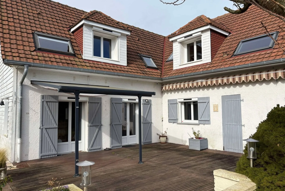 Maison à vendre à Drucat, 4 chambres, garage, terrasse et environnement paisible proche d'Abbeville 