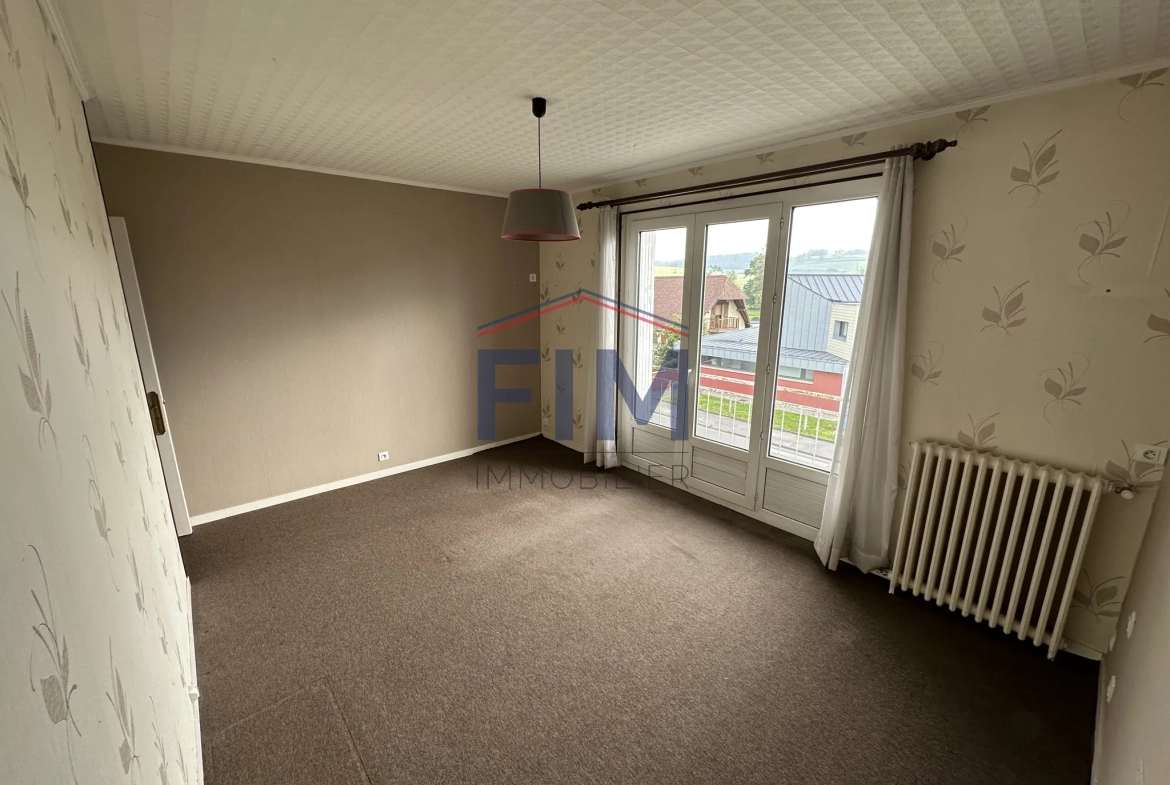 Maison en briques de 90 m² avec terrasse et garage à Envermeu 