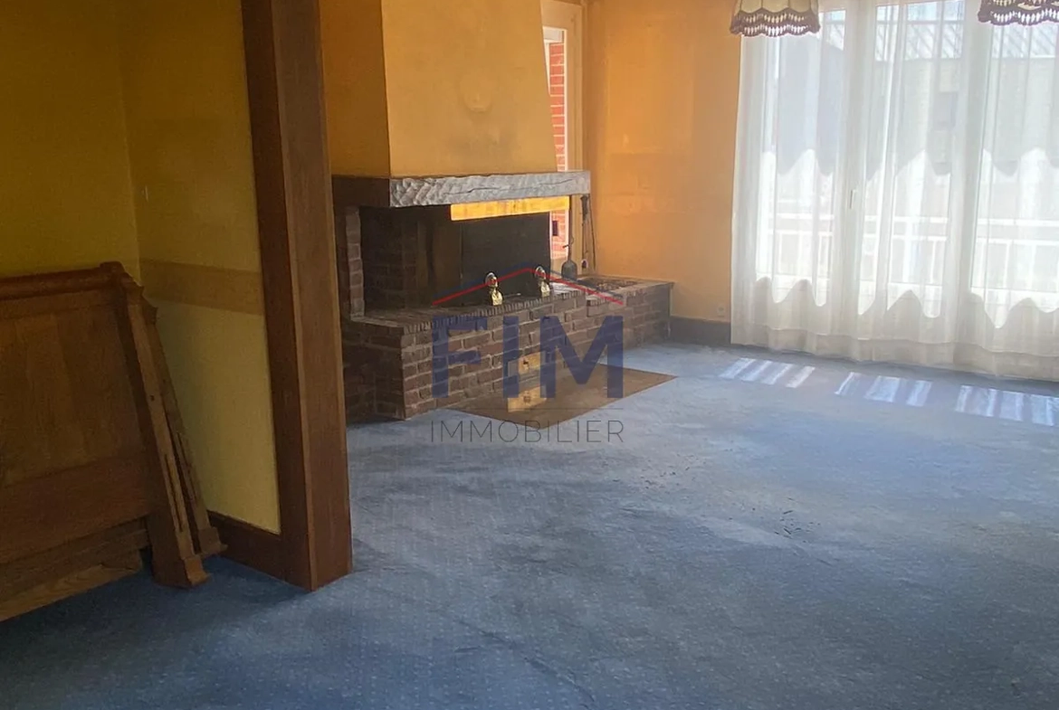 Maison en briques de 90 m² avec terrasse et garage à Envermeu 