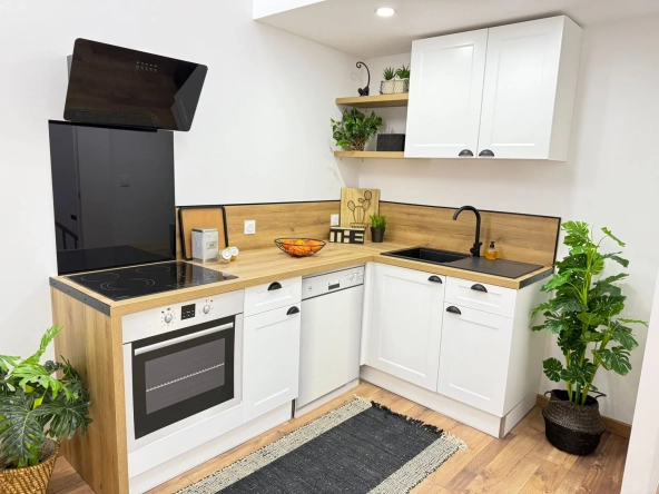 Appartement rénové avec mezzanine et terrasse à Amélie-les-Bains - 44,6 m² 