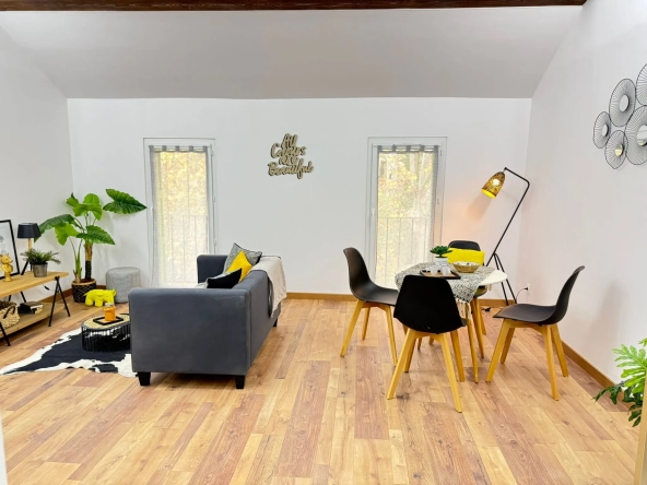 Appartement rénové avec mezzanine et terrasse à Amélie-les-Bains - 44,6 m² 