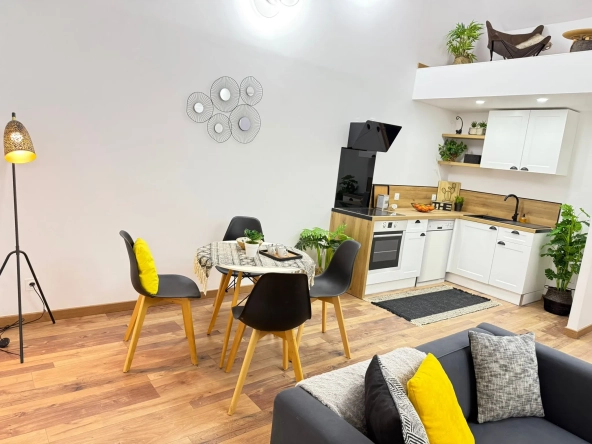 Appartement rénové avec mezzanine et terrasse à Amélie-les-Bains - 44,6 m² 