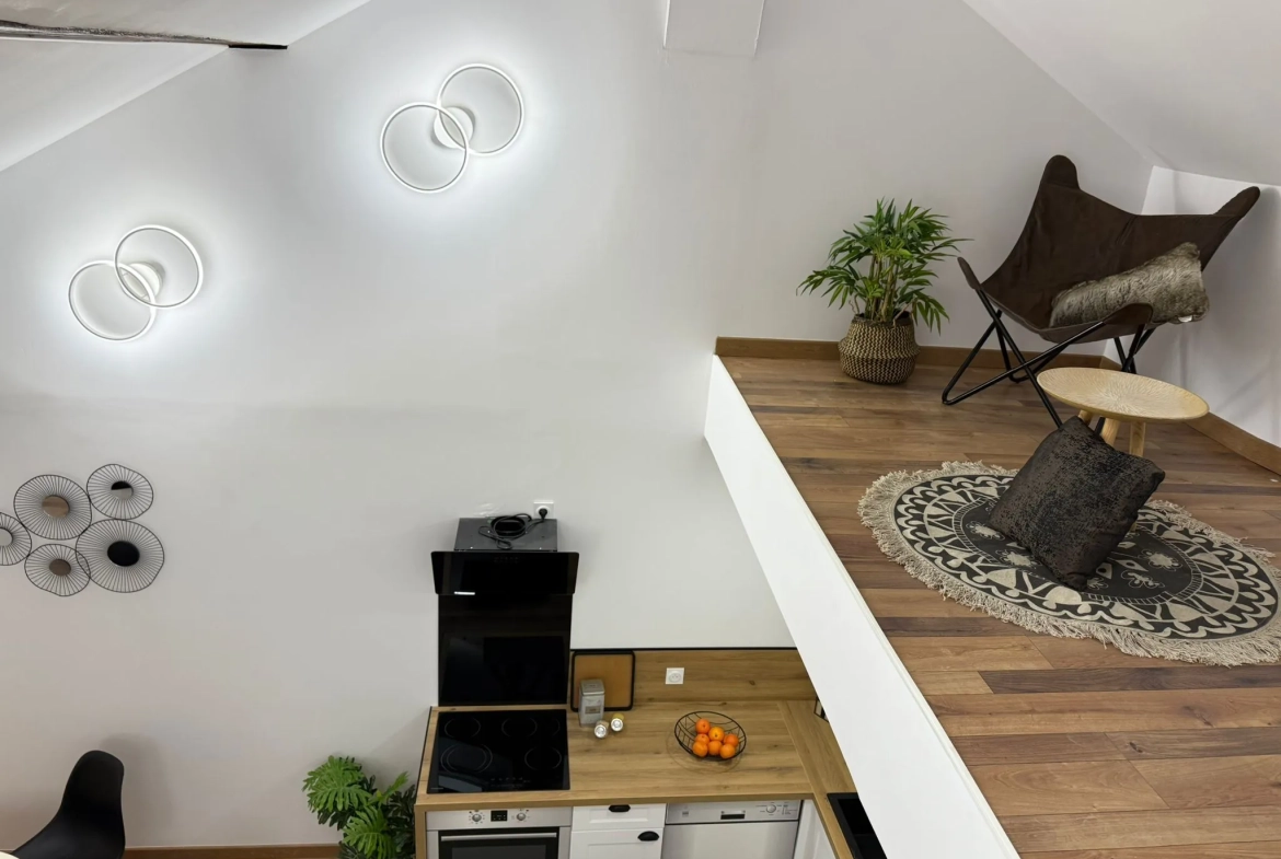 Appartement rénové avec mezzanine et terrasse à Amélie-les-Bains - 44,6 m² 