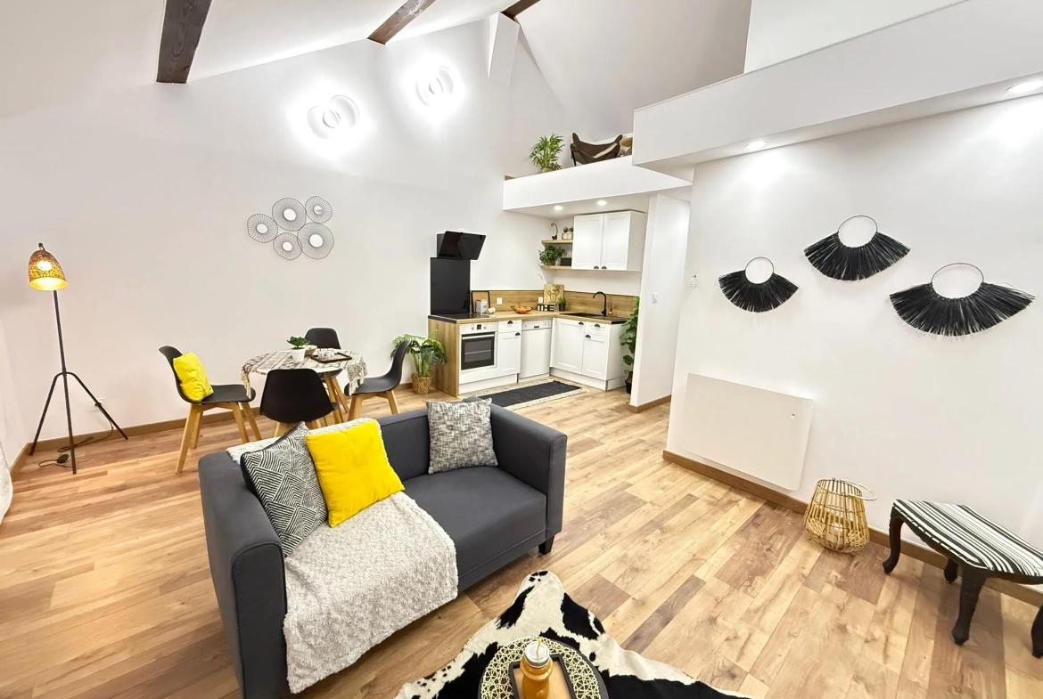 Appartement rénové avec mezzanine et terrasse à Amélie-les-Bains - 44,6 m² 