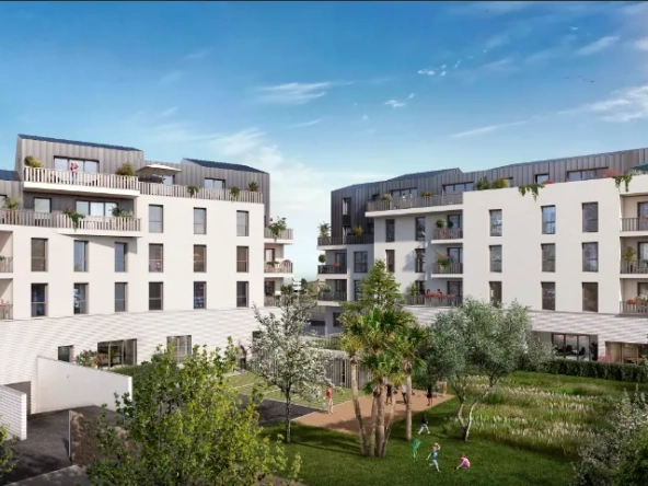 Appartement T3 neuf avec terrasse et parking à Rezé en livraison 2025
