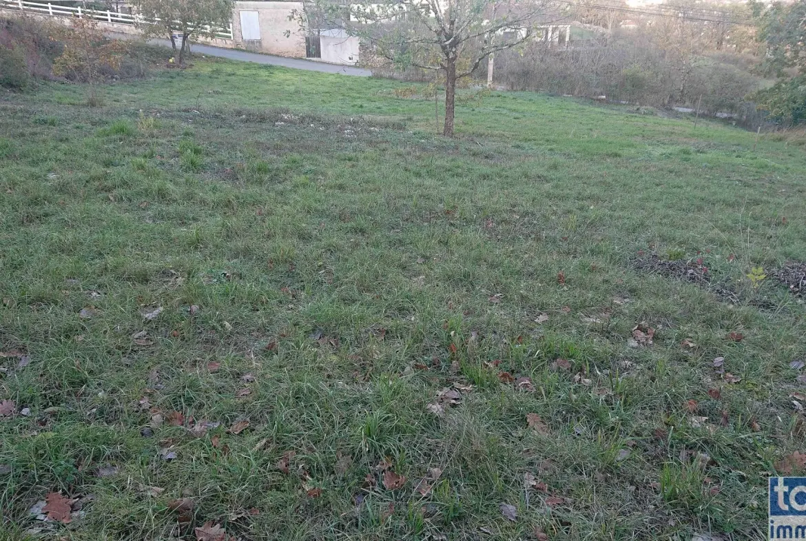 Terrain à bâtir de 1416 m² à Villefranche de Rouergue avec vue dégagée 