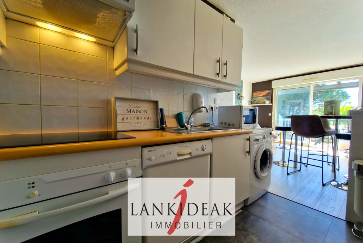 Vente d'un appartement T2 bis avec terrasse et vue golf à Bassussarry 