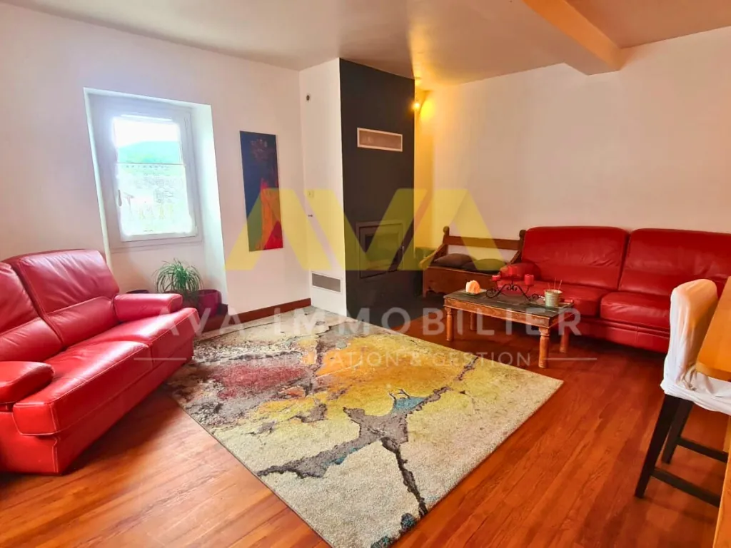 Maison de village avec espace commercial et intérieur spacieux à Aramits 