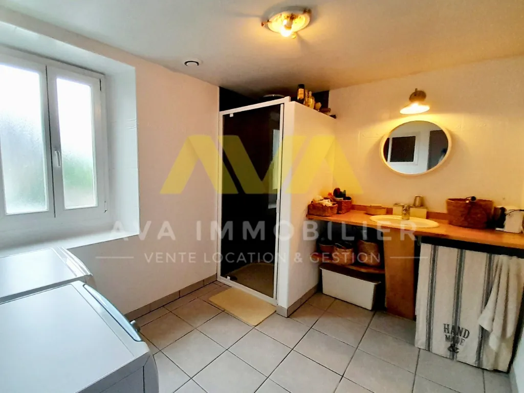 Maison de village avec espace commercial et intérieur spacieux à Aramits 