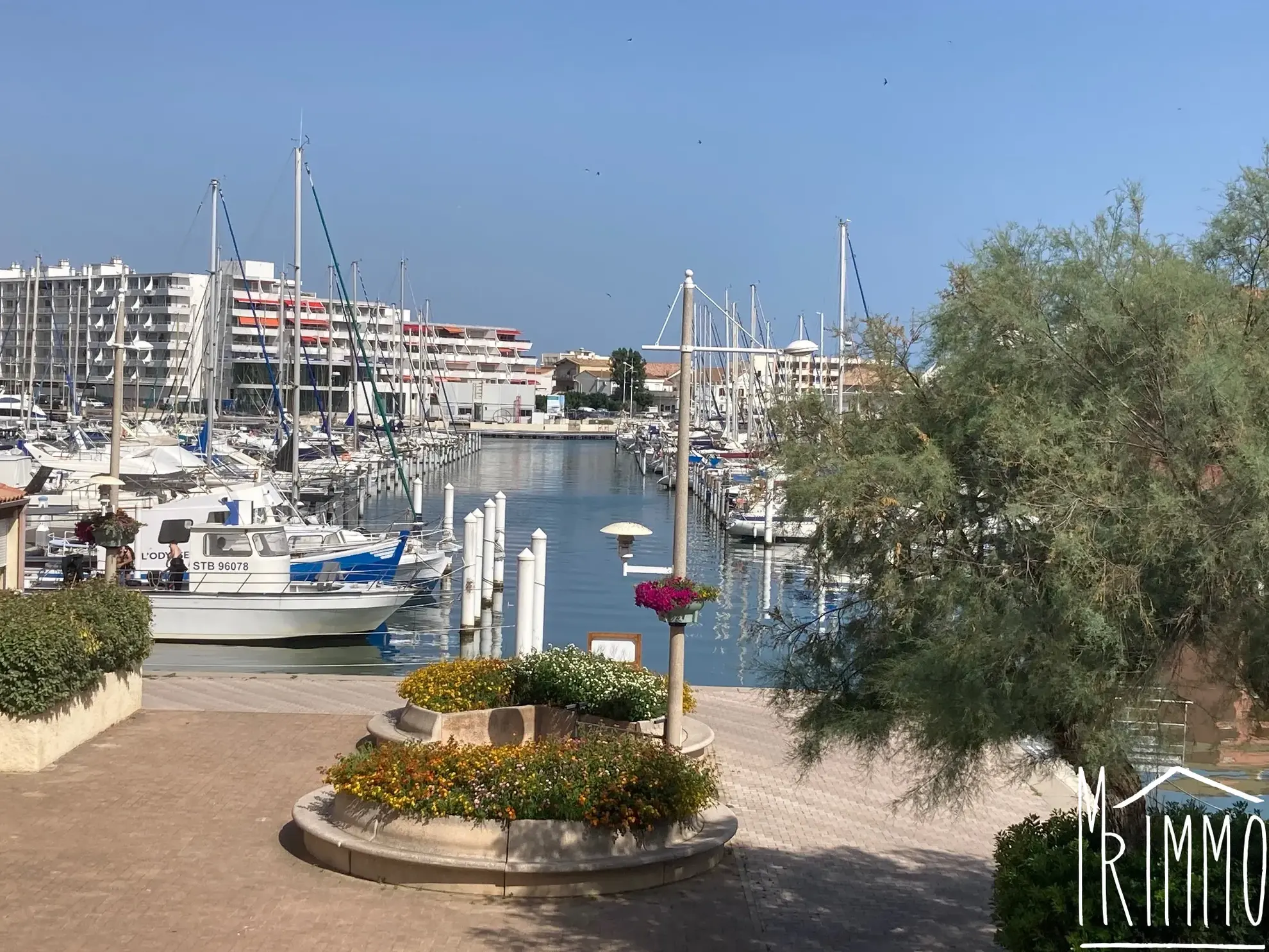 Appartement T3 avec vue port à Carnon - Dernier étage, lumineux, sécurisé 