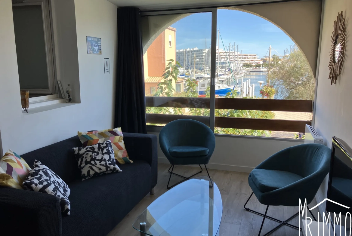 Appartement T3 avec vue port à Carnon - Dernier étage, lumineux, sécurisé 