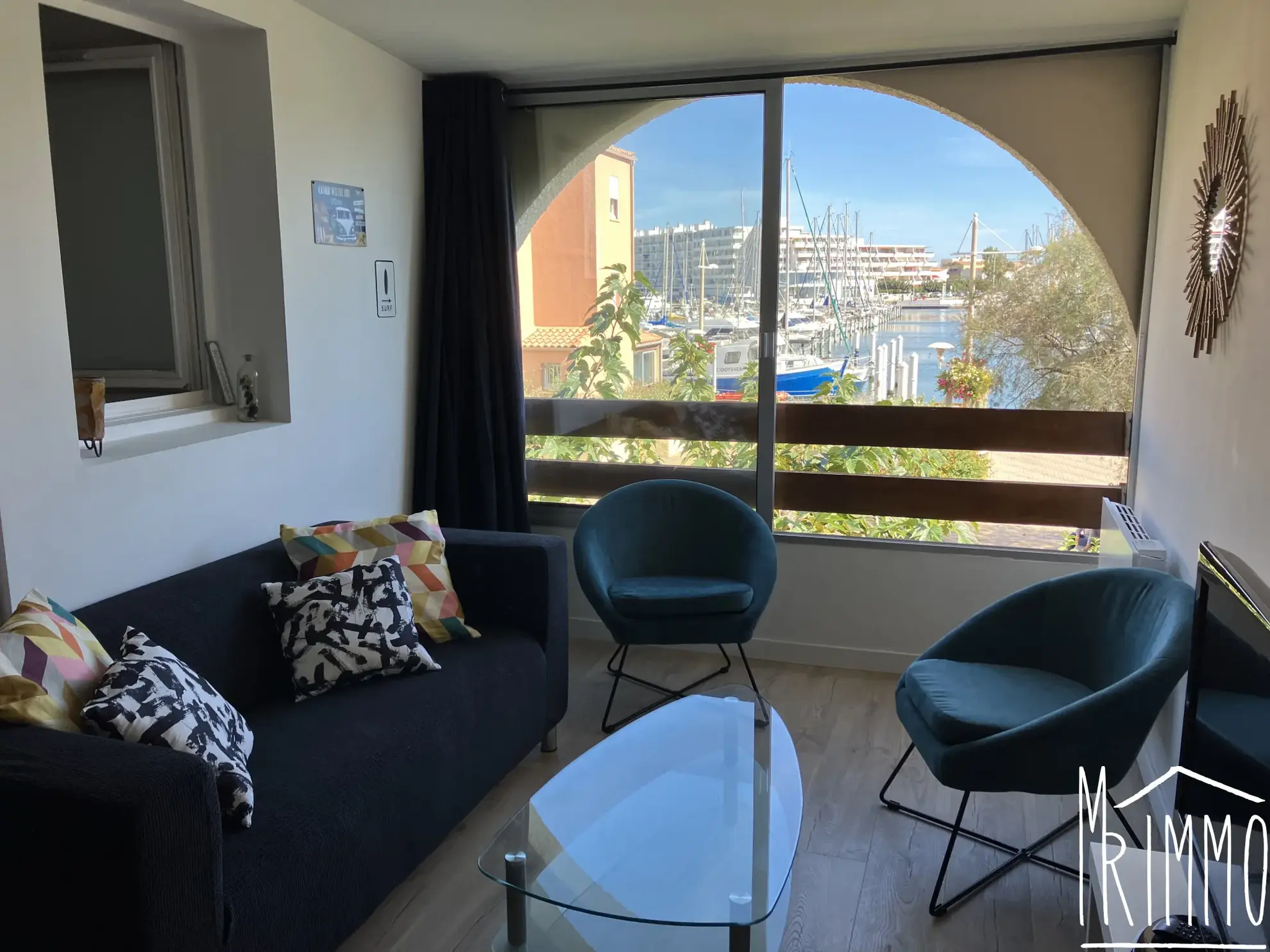 Appartement T3 avec vue port à Carnon - Dernier étage, lumineux, sécurisé 