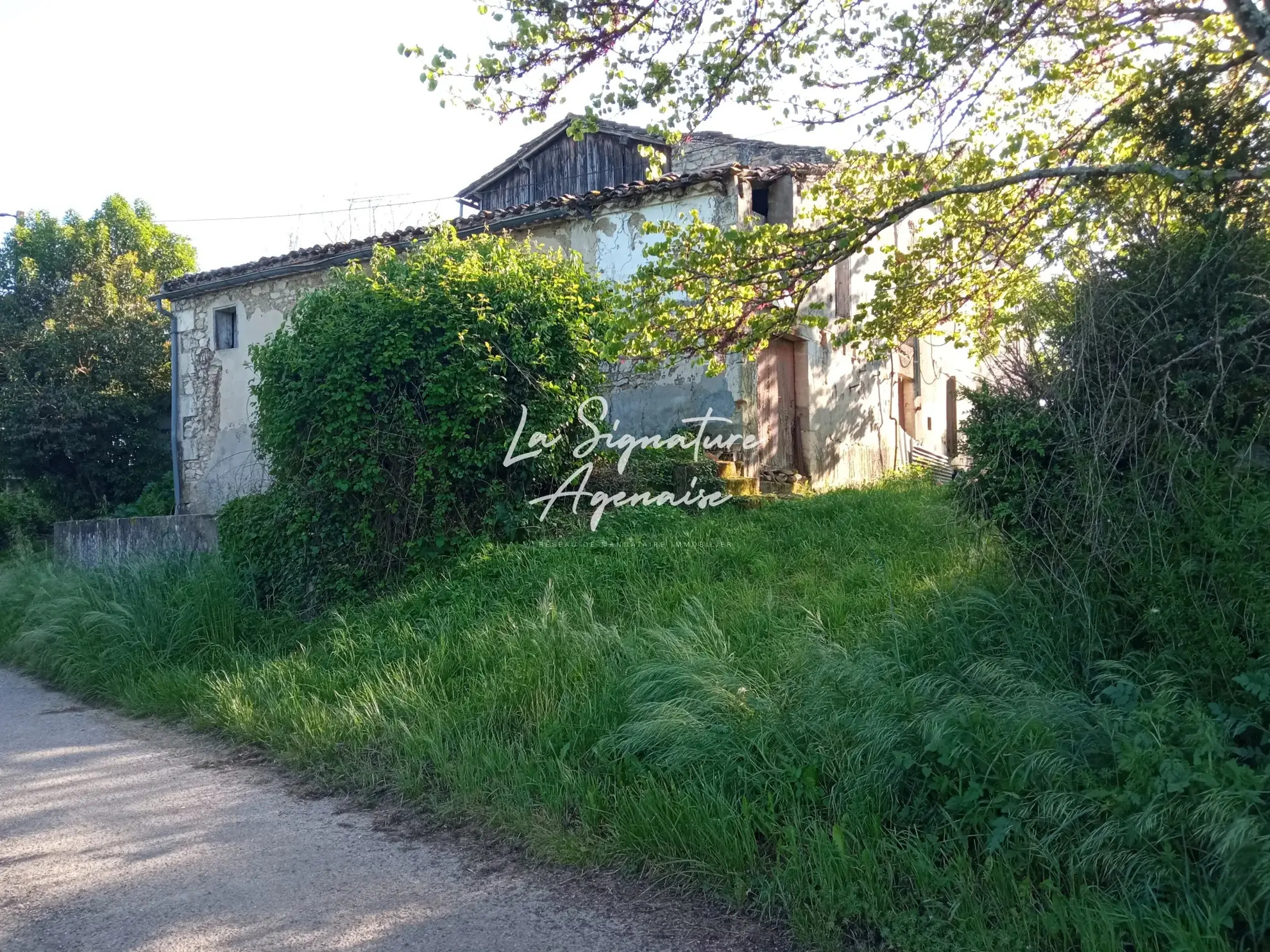 Maison à rénover sur un grand terrain à Couthure-sur-Garonne 