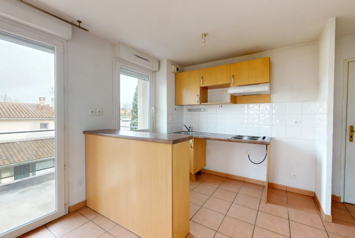 Appartement T3 de 52 m² avec terrasse et parking en sous-sol à Toulouse 