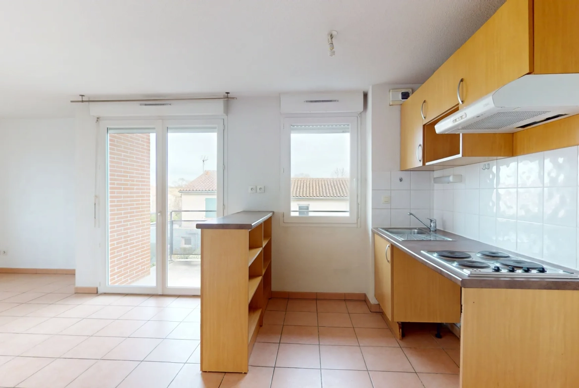 Appartement T3 de 52 m² avec terrasse et parking en sous-sol à Toulouse 