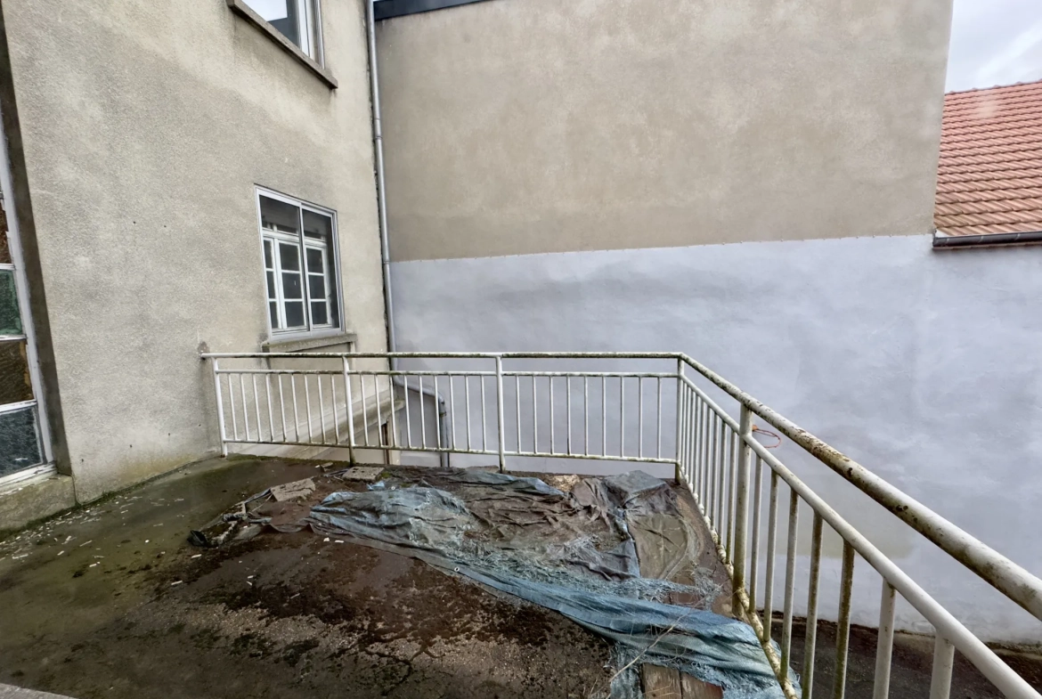 Grand appartement à vendre à Freyming-Merlebach avec terrasse et potentiel de rénovation 