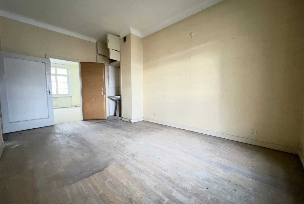 Grand appartement à vendre à Freyming-Merlebach avec terrasse et potentiel de rénovation 