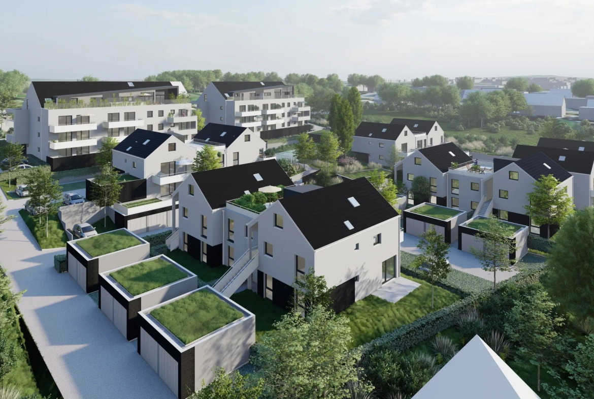 Programme immobilier neuf Le Clos des Oliviers à Saverne – Appartements lumineux et jardins 
