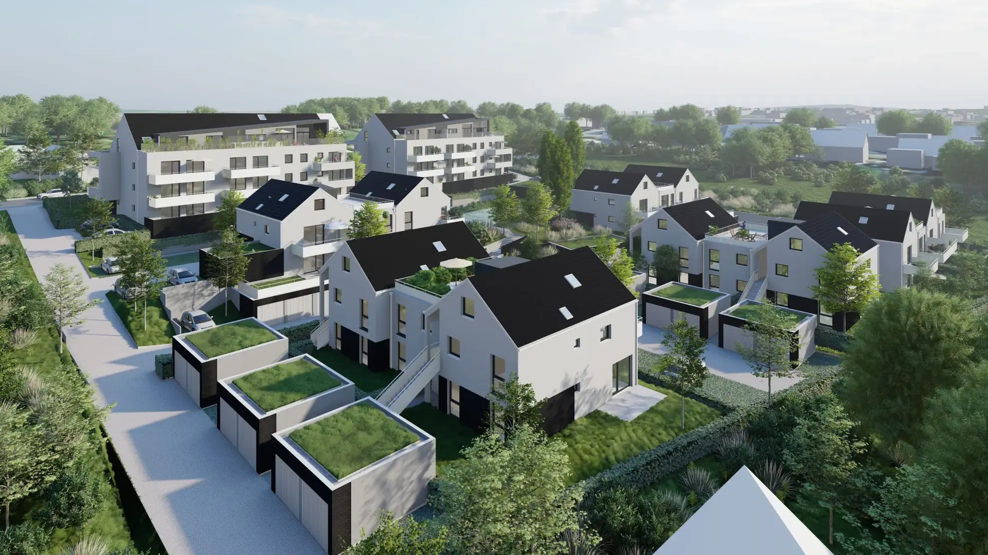 Programme immobilier neuf Le Clos des Oliviers à Saverne – Appartements lumineux et jardins 