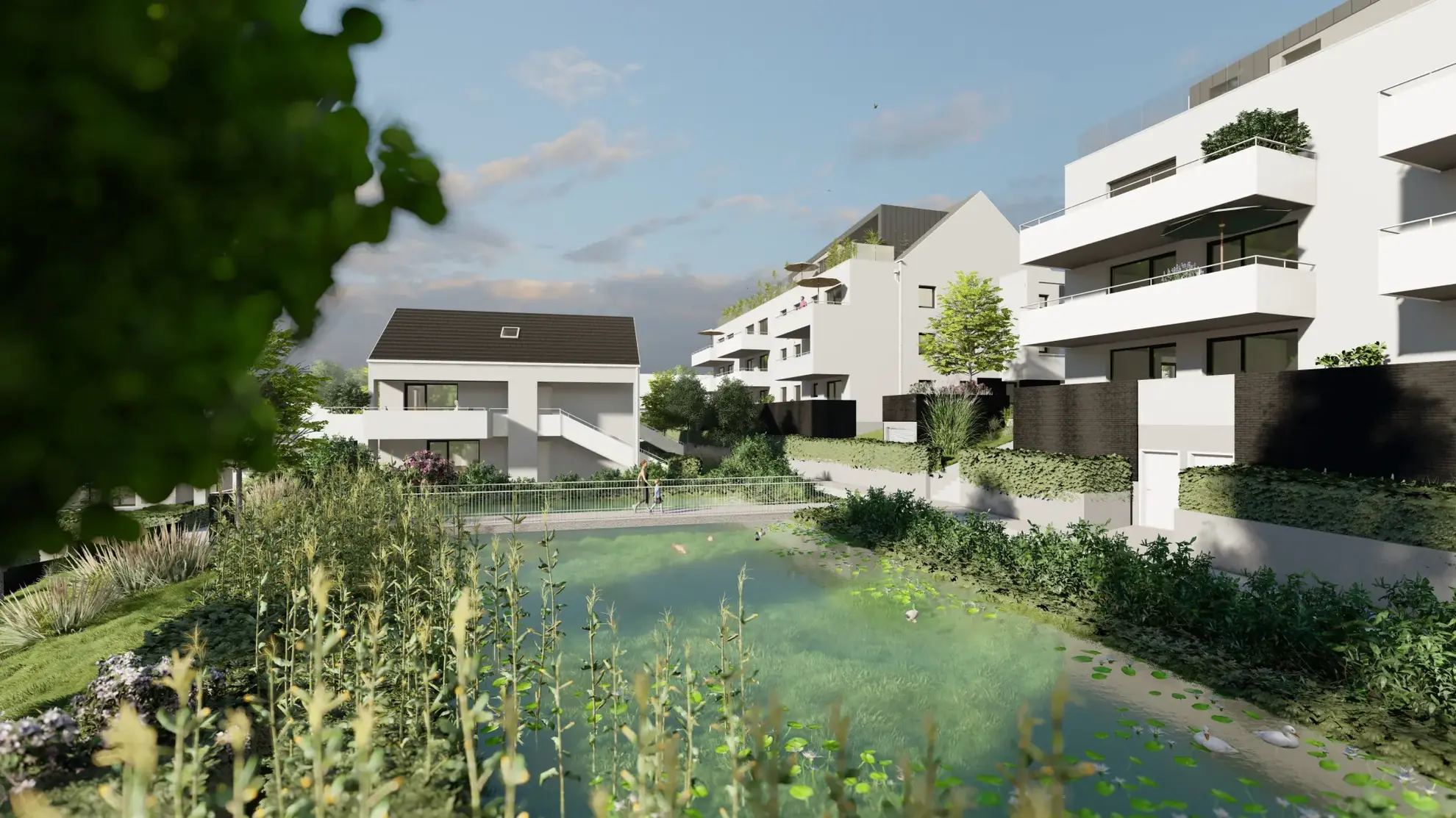 Programme immobilier neuf Le Clos des Oliviers à Saverne – Appartements lumineux et jardins 