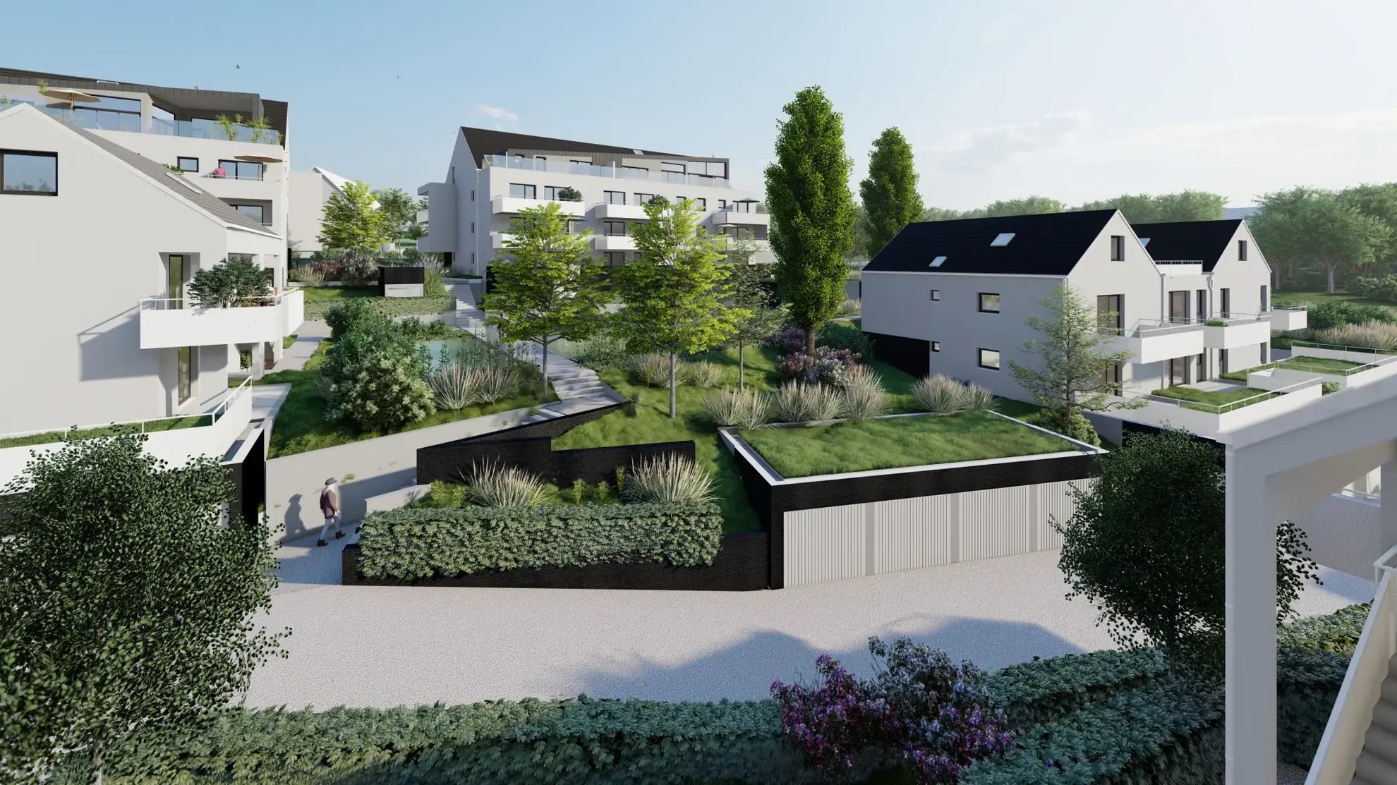 Programme immobilier neuf Le Clos des Oliviers à Saverne – Appartements lumineux et jardins 