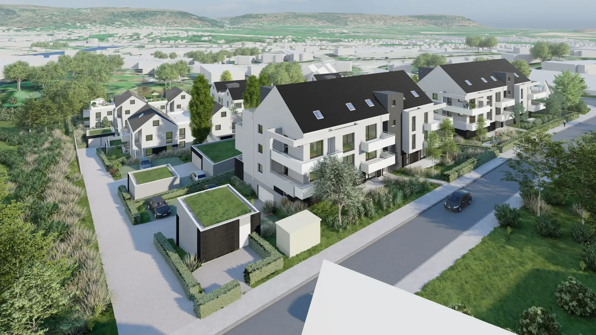 Programme immobilier neuf Le Clos des Oliviers à Saverne – Appartements lumineux et jardins 