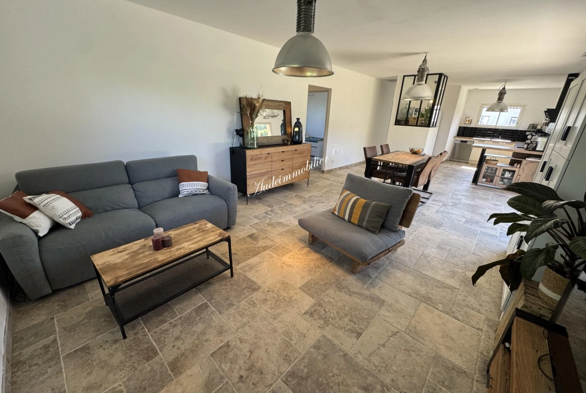 Vente maison récente de plain-pied à Limoux avec jardin et garage 