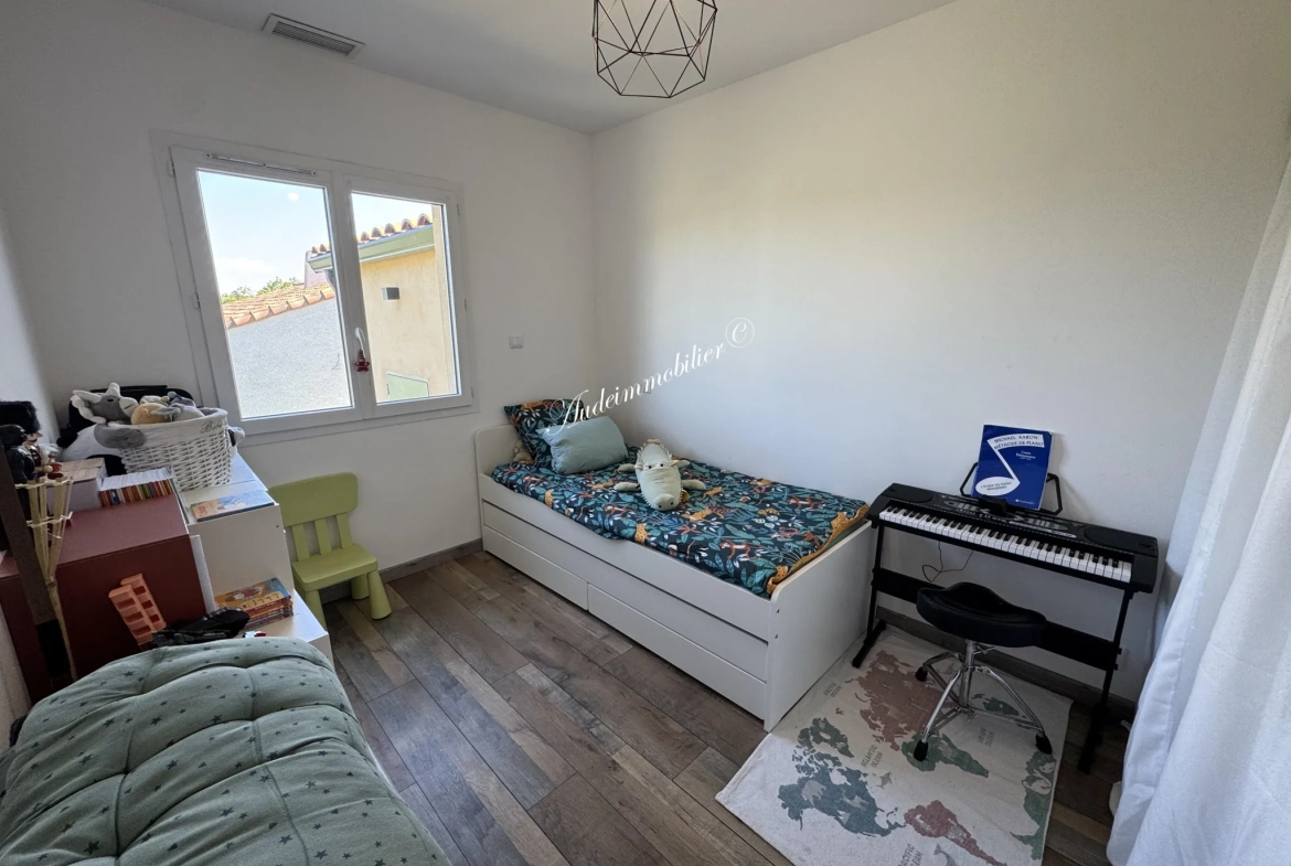 Vente maison récente de plain-pied à Limoux avec jardin et garage 