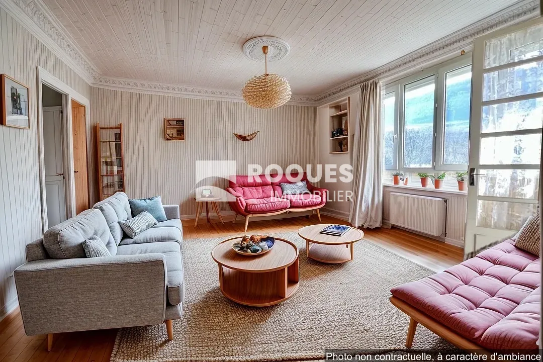 Appartement T4 à Millau avec balcon, cave et parking, idéal pour rénovateur 