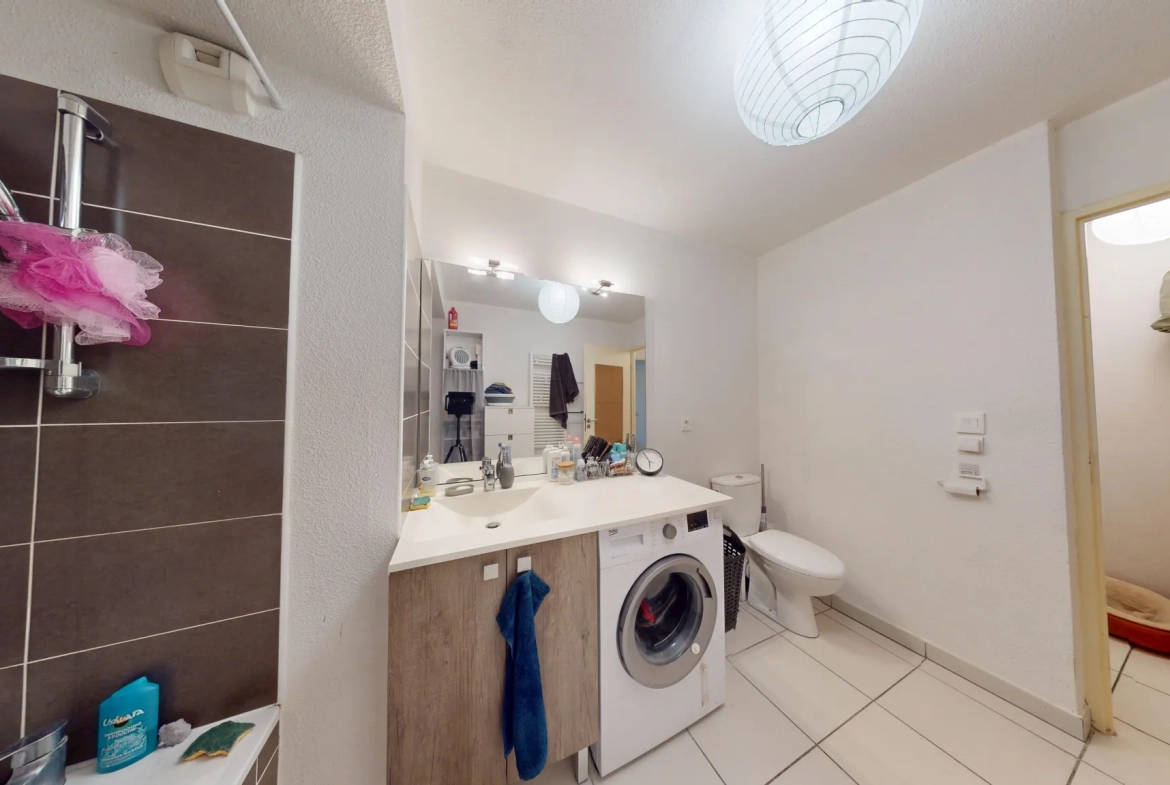 Appartement T1 à Toulouse de 27 m² proche métro, résidence récente 
