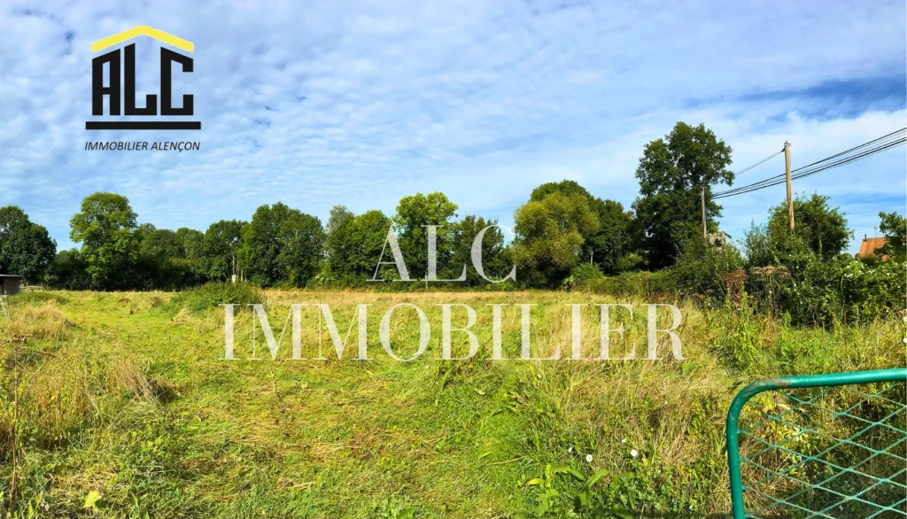 Terrain constructible de 1505 m² à Villeneuve-en-Perseigne, viabilisé