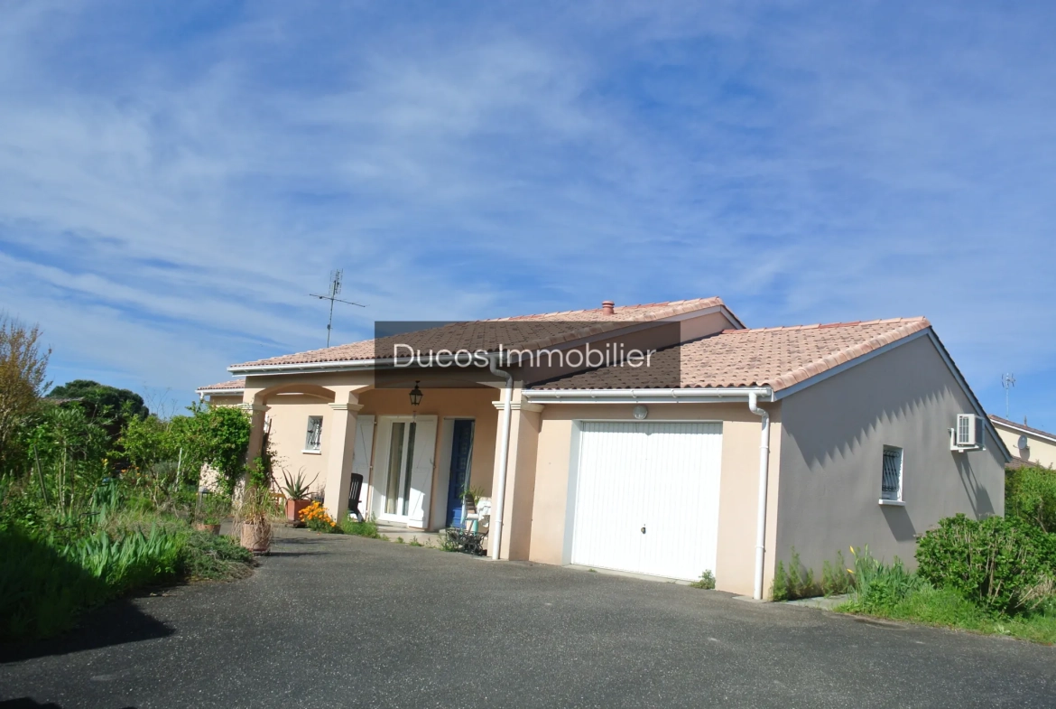 Maison de plain-pied à Marmande avec garage et jardin clos 