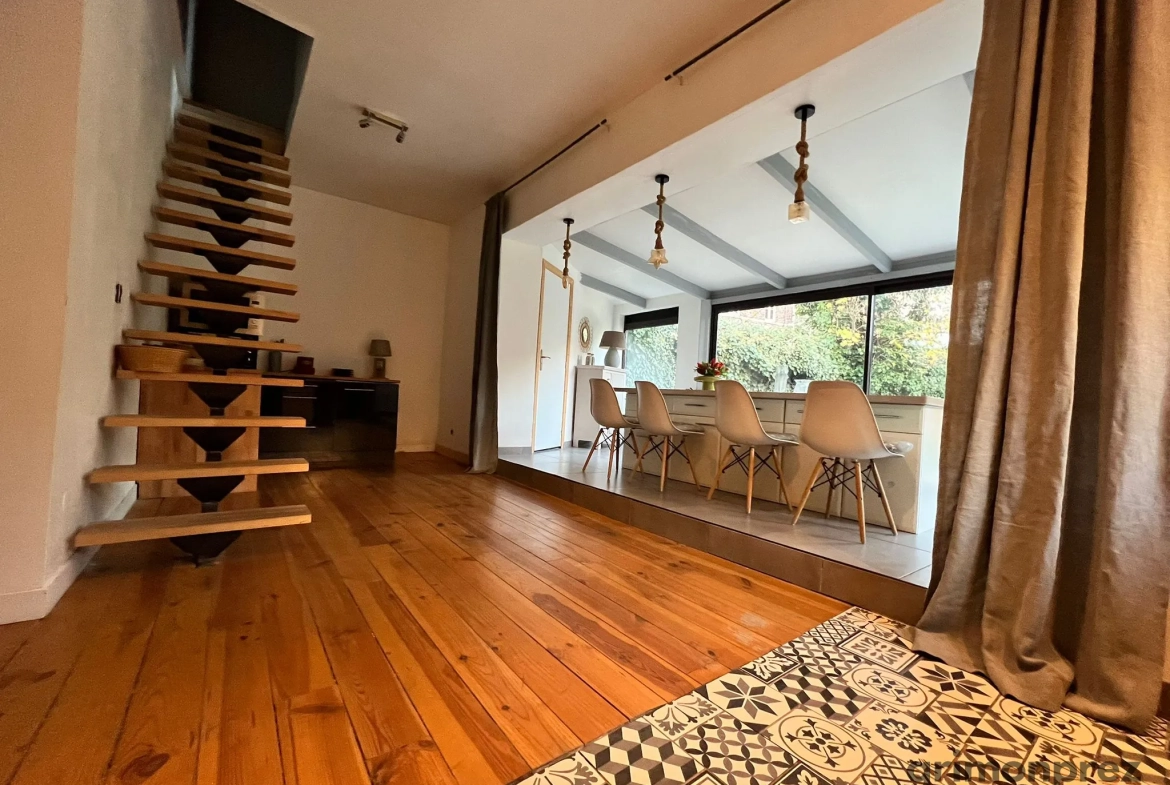 Maison spacieuse avec jardin et terrasse à vendre à Roubaix – Quartier recherché 
