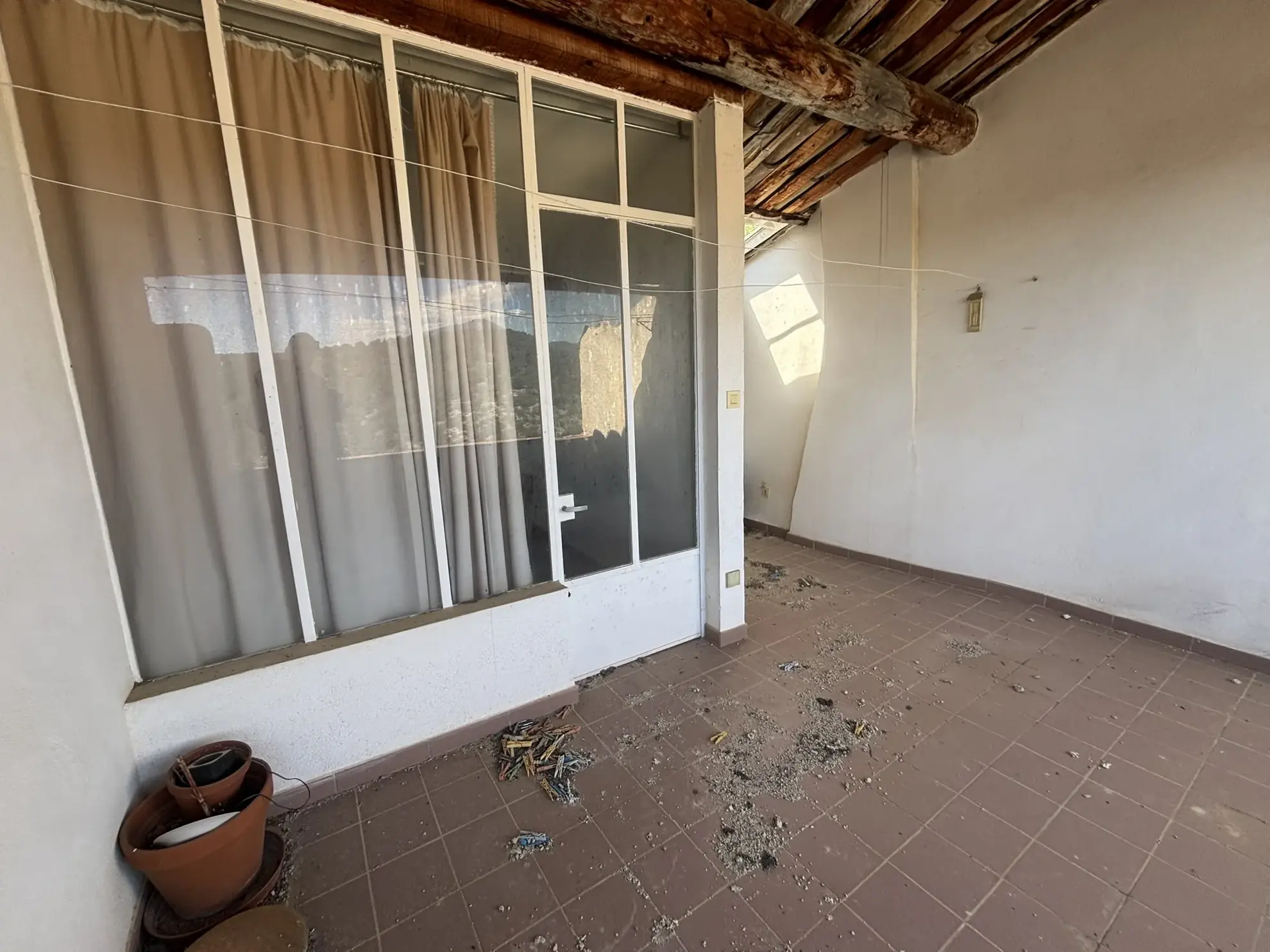 Maison de village à rénover avec terrasse dans le Barroux - Belle vue dégagée 