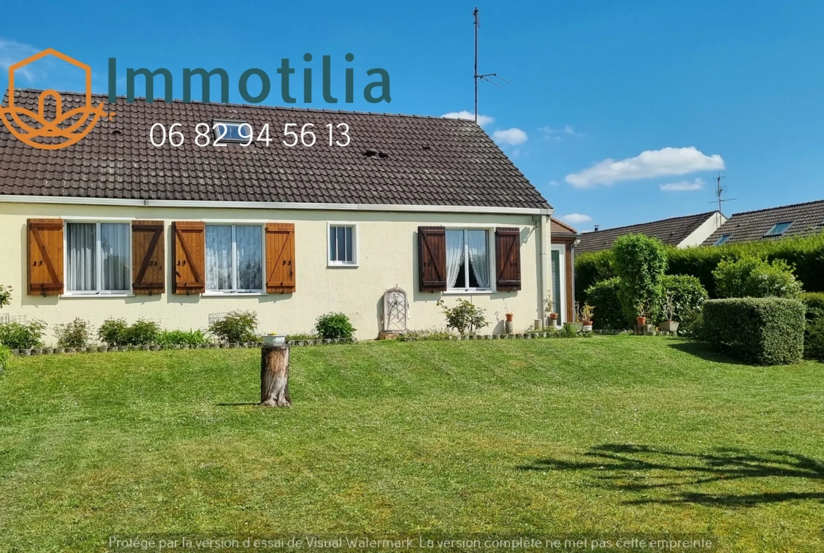 Maison familiale 3 chambres avec jardin à Bray-sur-Seine (77) 