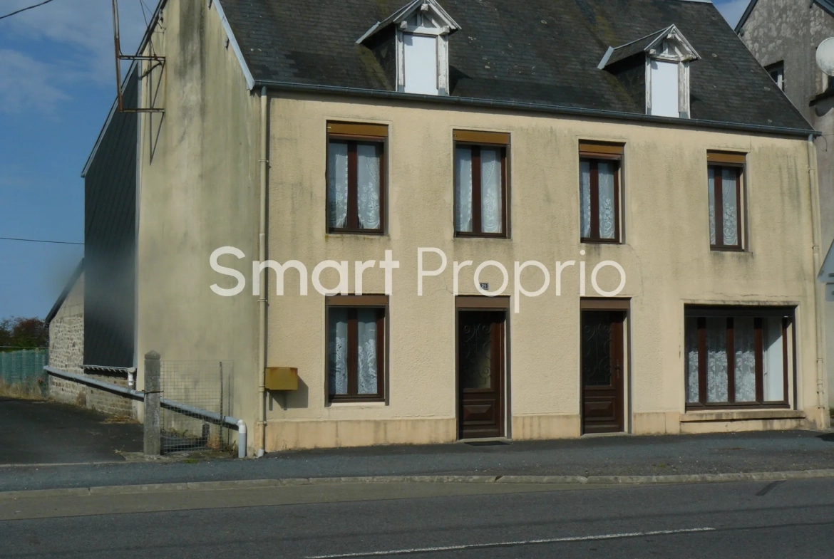 Grande maison de village à Souleuvre en Bocage avec 4 chambres et véranda 