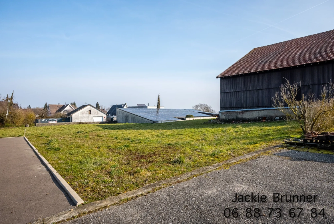 Terrain constructible de 5 ares à Heimsbrunn dans le Haut-Rhin 