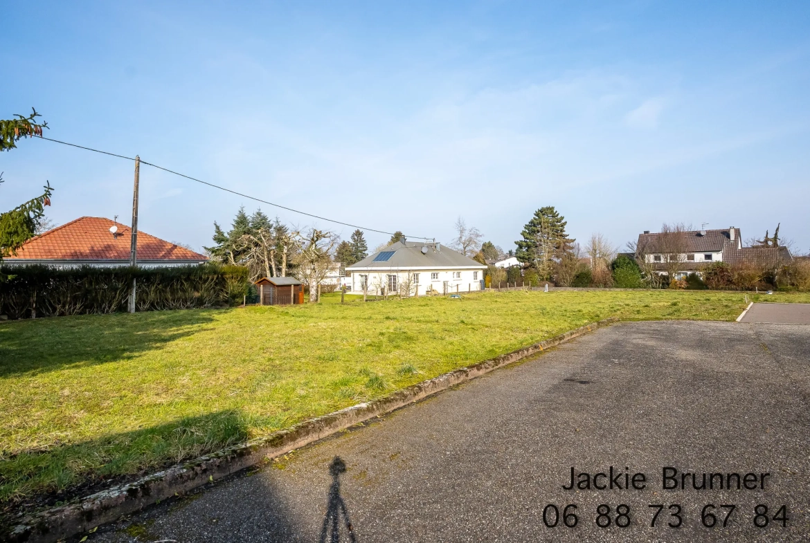 Terrain constructible de 5 ares à Heimsbrunn dans le Haut-Rhin 