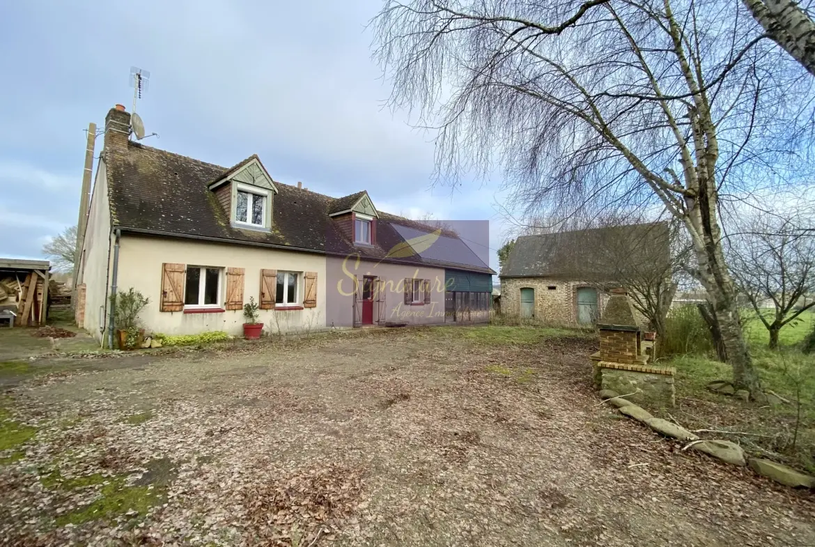 Belle ferme authentique à Teloche en campagne avec dépendances et terrain de 4015 m² 
