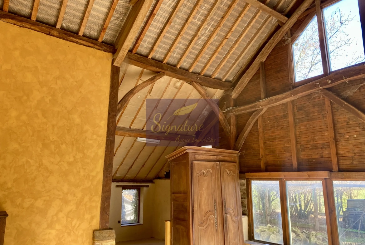 Belle ferme authentique à Teloche en campagne avec dépendances et terrain de 4015 m² 