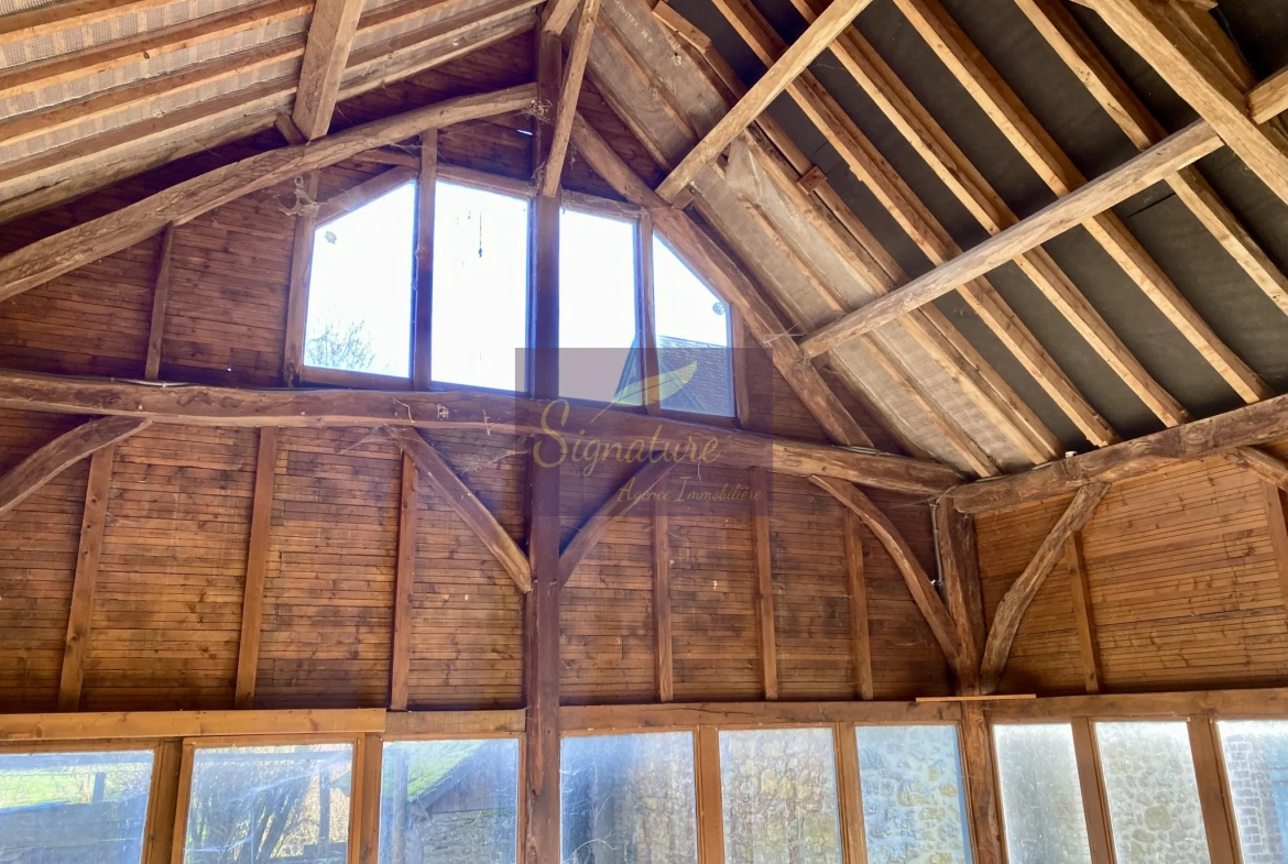 Belle ferme authentique à Teloche en campagne avec dépendances et terrain de 4015 m² 