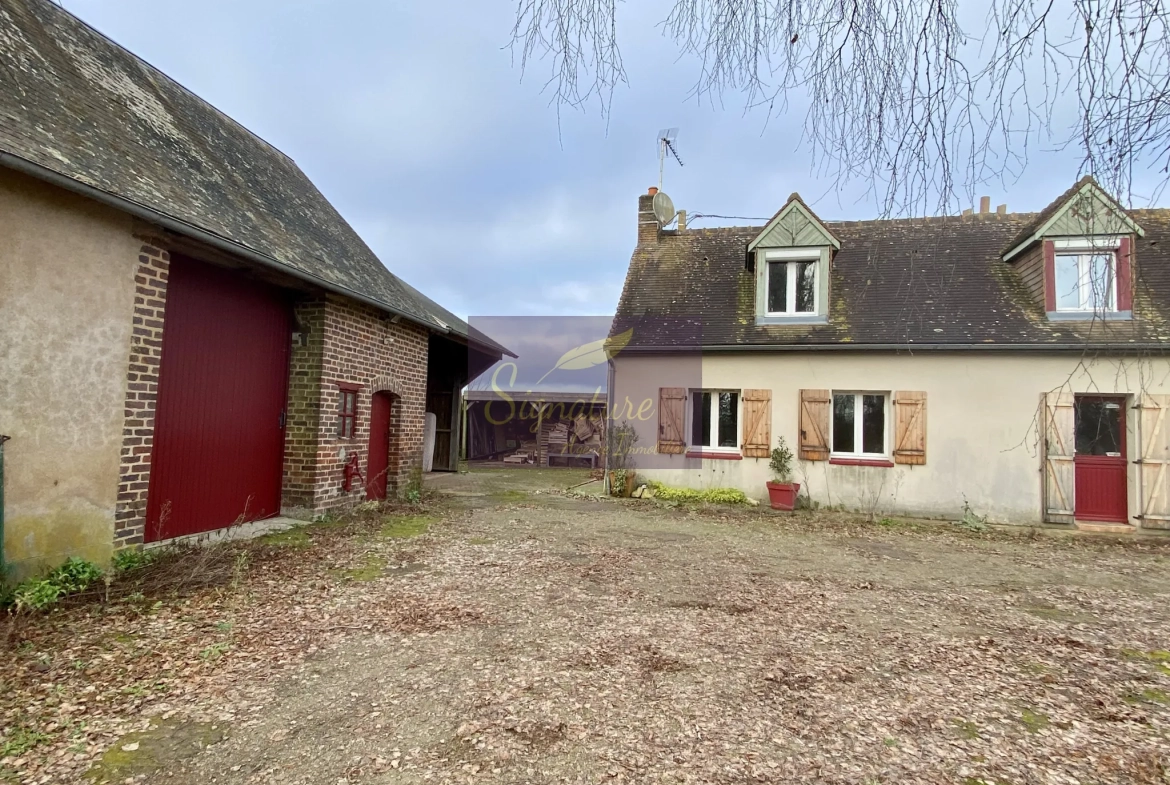 Belle ferme authentique à Teloche en campagne avec dépendances et terrain de 4015 m² 