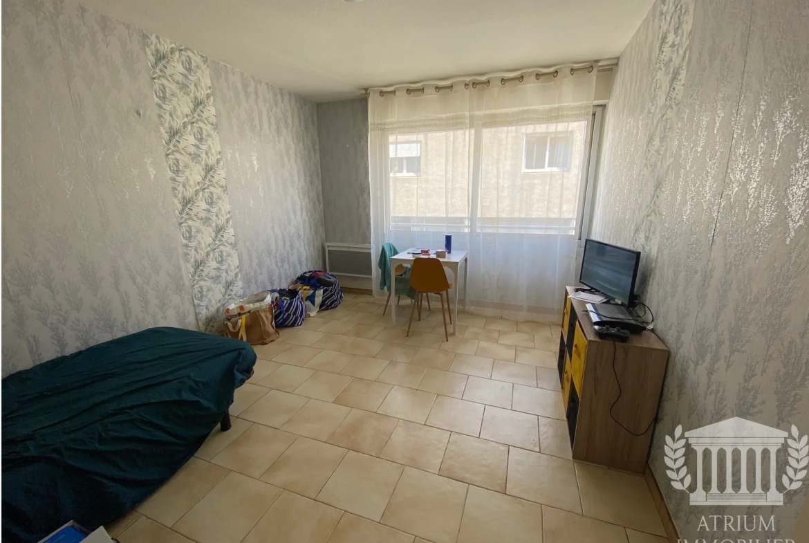 Studio à Nîmes de 23 m² loué, emplacement privilégié – Investissement sûr 