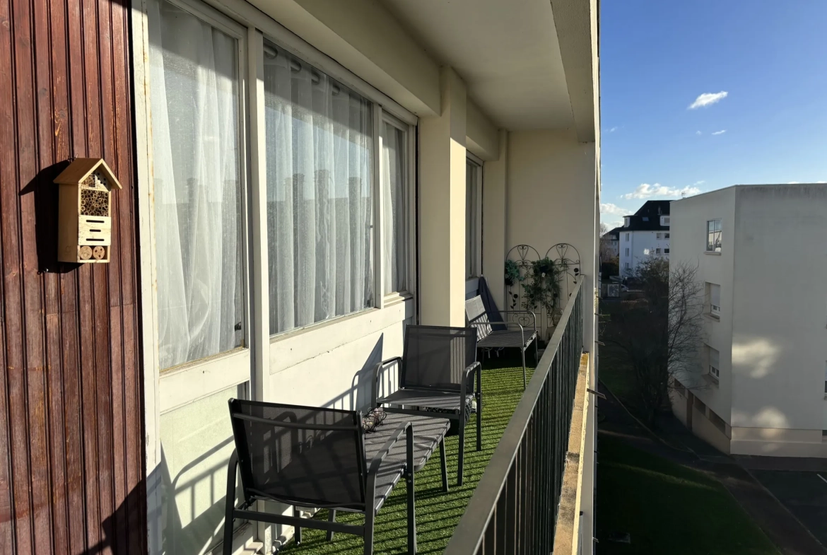 Appartement 3 pièces avec balcon, cave et parking à Venoix, Caen 