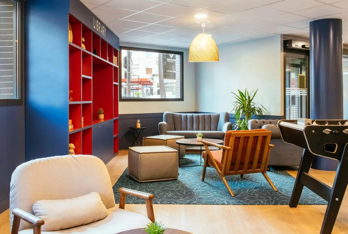 Studio meublé en bail commercial à Malakoff - Investissement sécurisé jusqu'en 2025 
