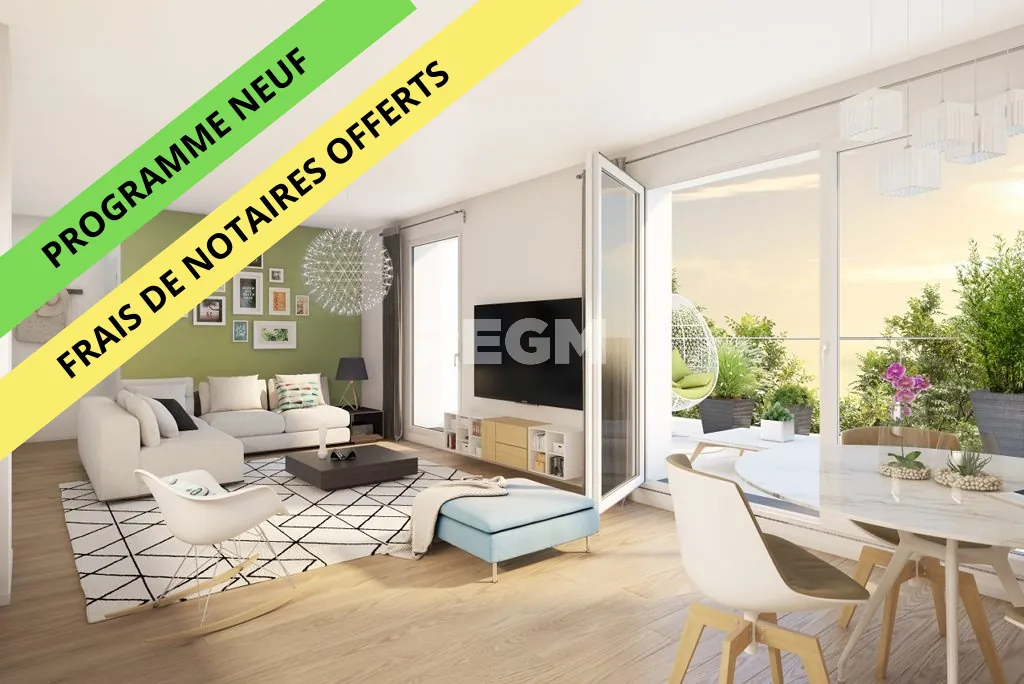Appartement neuf 3 pièces avec terrasse à Bussy-Saint-Georges - Livraison 11 mois 