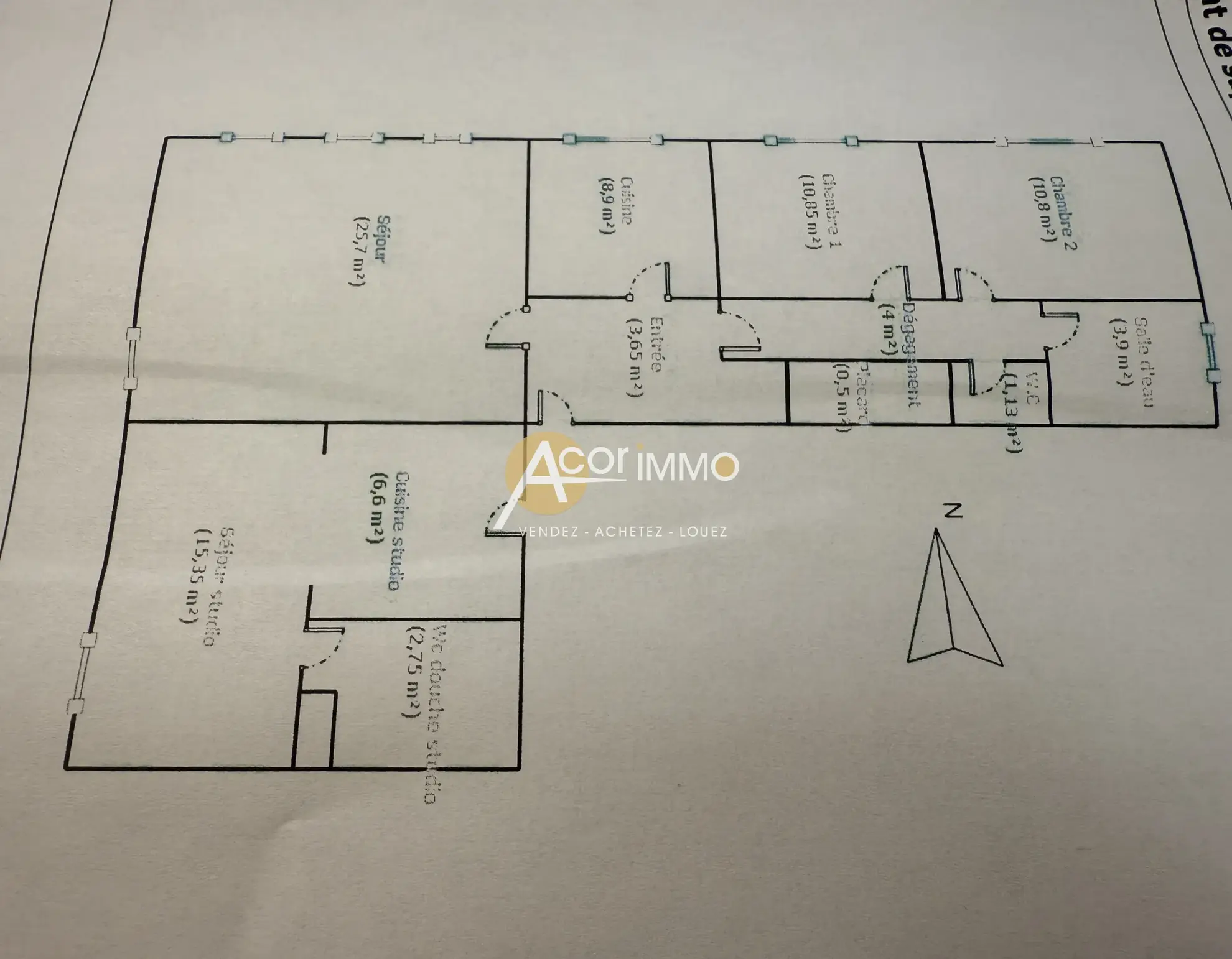 Appartement 94 m² avec studio indépendant à La Seyne-sur-Mer 